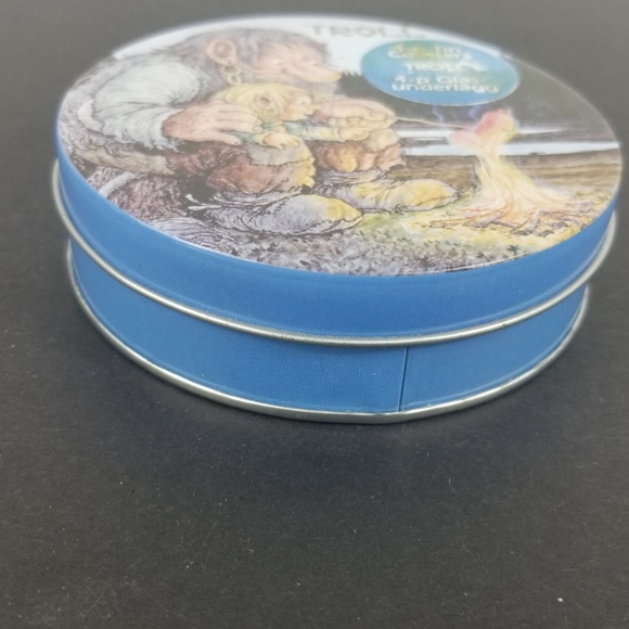 - 4 tin troll coasters Cork bottoms with box - Picture 6 of 6